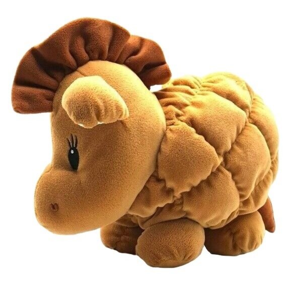 Commonwealth Quilted Horse Plush Brown 19" Mane Soft Toy Stuffed Animal PIllow - Picture 1 of 9
